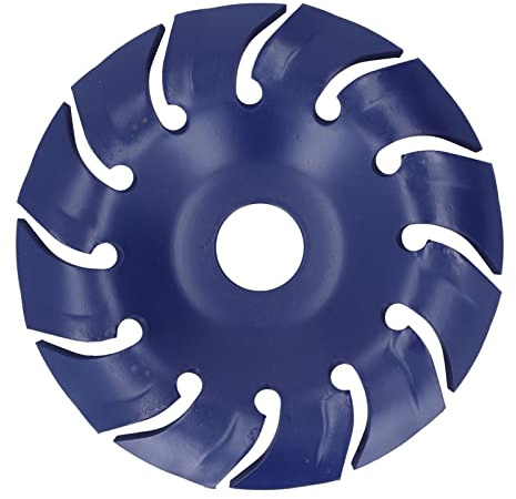 Disco per smerigliatrice angolare in acciaio al manganese, blu scuro, da 0,9 pollici, disco abrasivo per lavorazione del legno, per taglio e incisione