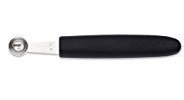 Giesser cuillère pommes 14cm Longueur totale, manche noir, à formes de petites boules en Fruits et Légumes, idéal pour dresser des assiettes et plats
