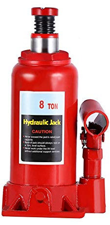 GOTOTOP 8T Cric, portatile Sollevatore Idraulico a Bottiglia, idraulico Jack per auto, camion, roulotte, trattori
