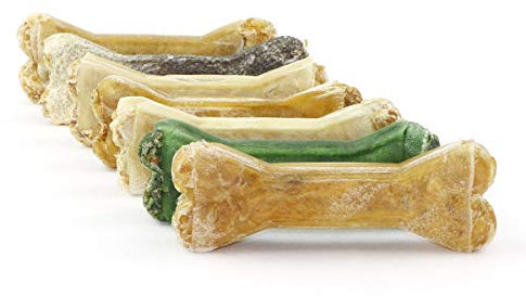 DOGBOSS 100% Natur Kauknochen Hundeknochen, 7er Probierset 12 cm