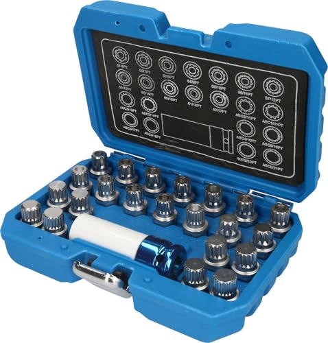 BRILLIANT TOOLS BT691260 Coffret de démontage [Powered by KS TOOLS] | Coffret de démontage d'écrous antivols VW, 23 pcs