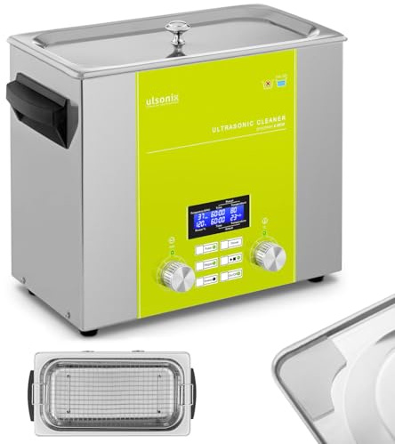 ulsonix PROCLEAN 6.0DSP Ultraschallreiniger 6 Liter Ultraschallreinigungsgerät Degas Sweep Pulse Memory Quick Heizleistung 270 W Ultraschallleistung 240 W 37 kHz LED