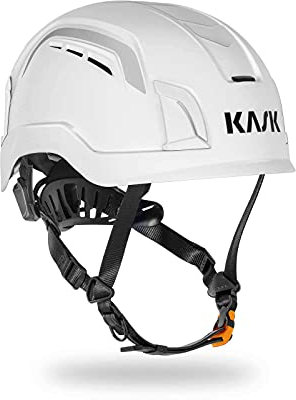KASK Schutzhelm ZENITH X Air Hi-Viz, belüfteter fluoreszierender Bauhelm, Kletterhelm, Arbeitshelm, Drehrad, EN397, EN50365, EN12492, Farbe:weiß