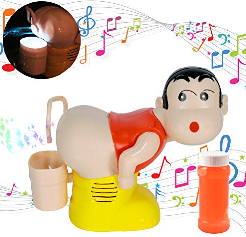 Rvtkak Bubble Fart Blower, Kids Cartoon Elektrische Seifenblase, Furzblasenmaschine, leichte Musik, lustiges Scherzspielzeug, Wasserblasen, Kinderspielzeug, große Blasen Kinder