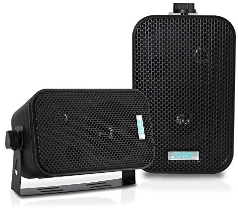 2 Enceintes étanches Compatible avec Pyle PDWR30B étanches Noir 150 Watts rms 300 Watts Max pour Piscine Bateau mer Maison Restaurant Pizzeria hôtel, par Couple
