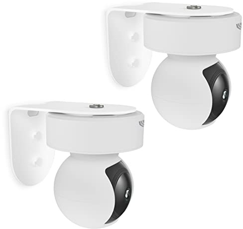 Zwolf Metal Wall Mount for Kasa Indoor Pan/Tilt Smart Security Camera EC70 KC410S, Upside Down or Upright Your Camera on Any Wall You Want, Get Any Viewing Angles (NOT Included Camera) (Pack of 2)
