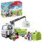 Playmobil 71431 City Action Glass Recycling Truck with Container, city cleaning driver, numerous glass bottles, fold-up loading area, fun imaginative role-play, playsets suitable for children ages 4+