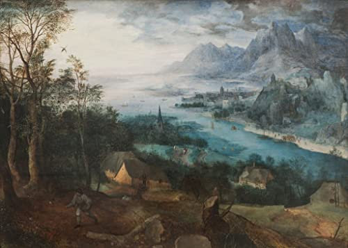 FADISA Imprimer Affiche Peintures Murales Sur Toile Célèbre la parabole du semeur de Pieter Bruegel l'ancien pour la décoration de bureau 60x90cm