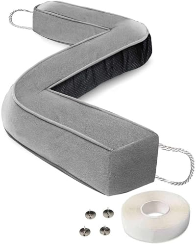 Door Draught Excluder, 97CM(38.1'') Heavy Door Draft Stopper, Anti-slip, Removable Fabric Cover, Wear-resistant Draught Stoppers for Bottom of Door, Window Insulation and Weather Stripping