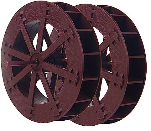 Abaodam 8pcs Micro Water Wheels Adornment Rockery Water Wheels for Indoor Fountains and Fish Tank Decorations Mini Landscape