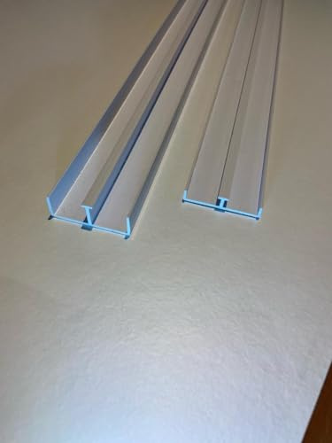 12mm Sliding Door Track White (6' 1820mm)