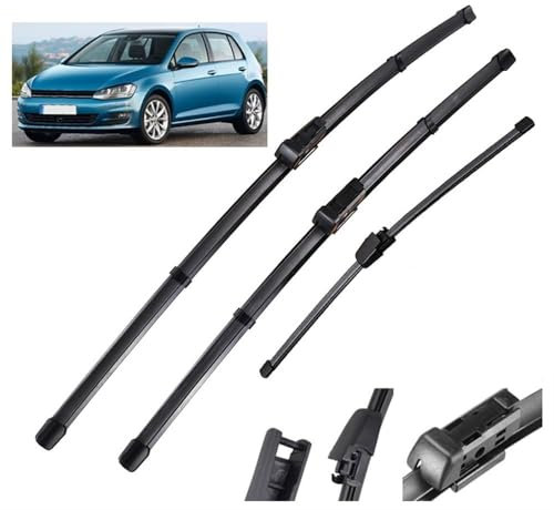 Scheibenwischer für VW Golf MK 7 2012–2020,Auto Scheibenwischer Frontscheibe Scheibenwischerblätter Vorne Und Hinten Set