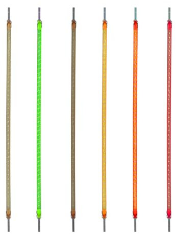 Flexibility LED-Leuchtmittel, 60 mm, 80 mm, 95 mm, 130 mm, 145 mm, 185 mm, 255 mm, 300 mm, DC3 V, Zubehör, Dioden, dekorative Lampe, Kunst-Filament, Grün, 185 mm, 20 Stück