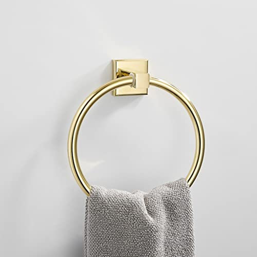 Handtuchhalter Gold Handtuchhalter, Badezimmerregal komplett aus Kupfer perforiert, Badezimmerzubehör Wandmontage Badezimmerzubehör/Handtuch modisch