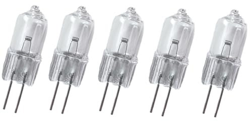 WYLIELAMSH Halogenlampen Kapsellampe 5/10/20 Stück, Superhell, G4 12 V, 5/10/35/50 W, Halogenlampe, 20 W, Halogen, G4 12 V, Warmweiß, Klare Halogenlampen Für Den Innenbereich,20 W,5 Stück