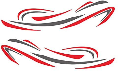 Boerunid Wohnmobil Wohnmobil Universal Body Sticker DIY Streifen Bild Aufkleber Aufkleber Dekoration für Wohnwagen AnhäNger