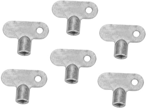 KITANDOVE 6pcs Valve Key Square Radiator Air Vent Key Radiator Bleeding Valve Tool