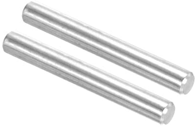 PATIKIL 304 Stainless Steel Dowel Pin 12x100 mm (1/2 Dia), 2 Pcs Hardened Metal Dowel Pins Bunk Bed Pegs Pin Replacement Hardware for Shelf Furniture Assembly DIY