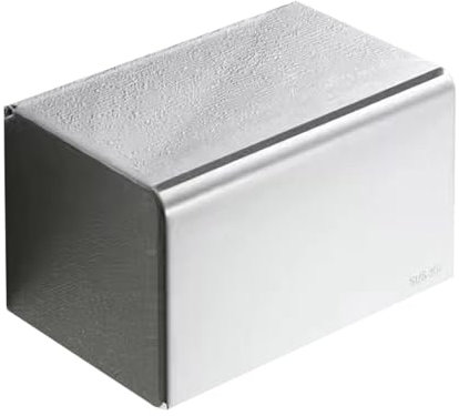 Taschentuchbox aus Edelstahl, rechteckiger Badezimmer-Tücherhalter, Edelstahl-Papierhandtuchhalter, Papierrollenhalter, Wandmontage, Papieraufbewahrungsbox für Zuhause, Badezimmer, Schlafzimmer