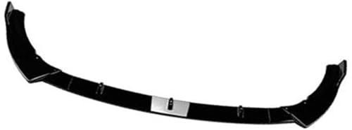 MKVAXR for Mercedes-Benz, C-Klasse Später W205 C205 S205 2019-2021, for AMG Auto Frontstoßstange Spoiler Frontlippe Splitter Spoiler Frontspoiler-Kit(Black Glossy Black)