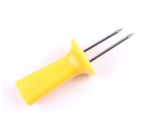 Kisangel 8 Pezzi Spiedini in Acciaio Inossidabile Per Mais Forchette Per Barbecue Grigliate Di Mais Bastoncini Per Pannocchie Utensili Per Picnic Campeggio e Feste All'arena