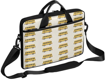 Bussar bildesign laptopfodral för 13-15 tum laptopfodral handväska messenger bärande anteckningsbok portfölj väska för flickor pojkar män kvinnor, Färg, 13-15 in