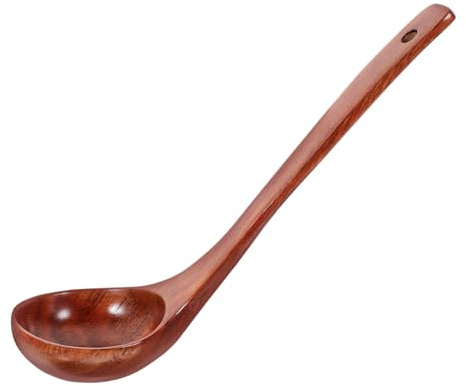 Zerodeko Louche à Soupe De Cuisine Louche Portable Bois Longue Poignée Pour Cuisine