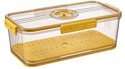 SUMMITDRAGON Innovative Bread Saver With Tight Seal Lid Bread And Dry Good Storage Boxes With Freshness Tracking Lid