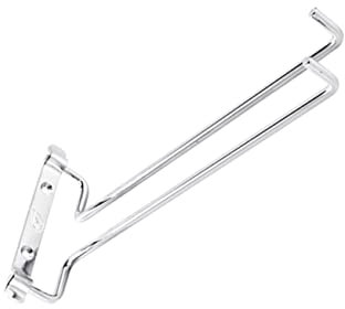 Holibanna Soporte Colgante para Vino Estante de Hierro para Vino Invertidas Organizador para Cocina Cromado