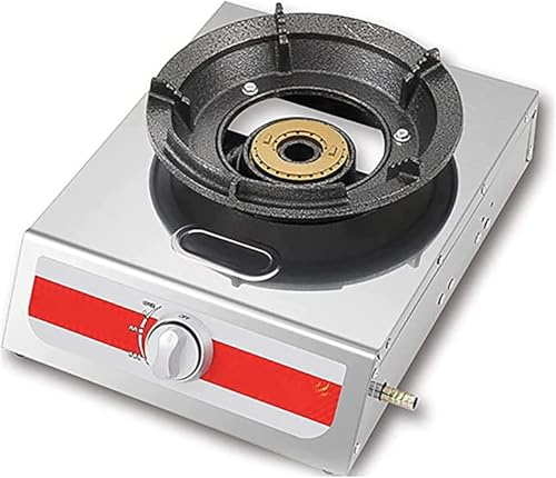 Placa De Gas De Acero Inoxidable, Placa De Gas Portátil, Placa De Cocción Individual, Placa De Cocción Doble, Placa De Encendido Automático, De Camping, para Caravana, De Exterior, 1