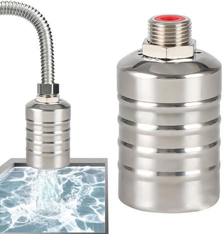 Wasserstandsregler | Edelstahl Schwimmerventil | Vollautomatischer Wasserstandsregler | Automatischer Wasserstandsregler für Pools, Regentonnen, Bewässerungstanks, Aquarien