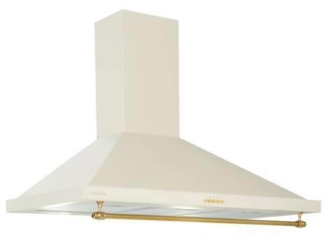 Klarstein Kitchen Cooker Hood, Chimney Cooker Hoods 90cm, Wall Mount Extractor Fan for Kitchens w/LED Lights, Cooker Hood Grease Filters, 591.5m³/h Airflow Cooker Hoods, Steel Extractor Fan Hood