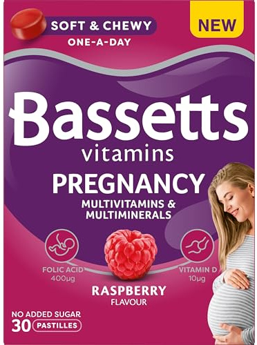 Bassetts Vitamins Pregnancy Multivitamins & Multiminerals Raspberry Flavour 30 Gummy Pastilles