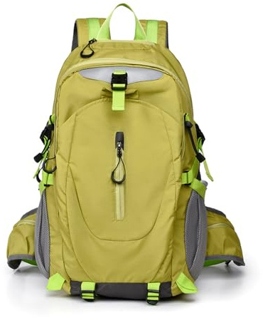 PORRASSO Wanderrucksack Wasserdichter Rucksack 20L Großer Reiserucksack Trekkingrucksack Backpack für Damen Herren Camping Klettern Reisen Sport Grün