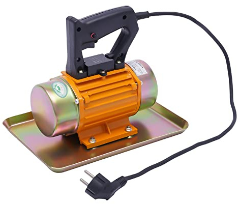 DunleyMin 220V 250W Betonrüttler Klein Rüttelplatte Elektrischer Betonrüttler Betonverdichter mit Kupferspulen, Verdichter Stampfer Bodenverdichter