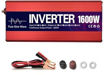 Inverter Convertisseur Solaire À Onde Sinusoïdale 1000 W 1600 W 2200 W 3000 W DC 12 V 24 V vers AC 110 V 220 V 50 Hz 60 Hz Transformateur Tension Convertisseur Tension(24V,110V,1600W)