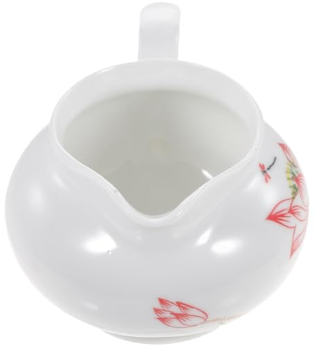 DIYEAH Contenitore per Salsa in Porcellana Bianco con Stile Semplice e Peso Leggero, Salsiera per Servire Condimenti durante Pranzi e Barbecue
