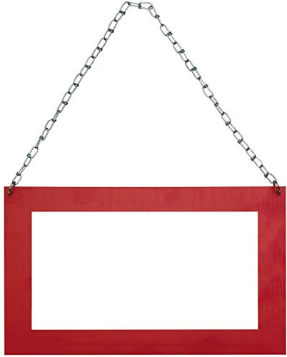 Aichberger HOCHWERTIGE SCHILDER Langguttransport-Schild 40 x 25 cm, rückstrahlend, mit 50 cm Stahlkette