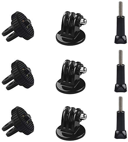 Stativ Mount Adapter 9 Stück Stativ Adapter Accessories 1/4 Zoll für Gopro Hero 7/6/5/4/3/3+/2/1 und Xiaoyi/Sargo Actionkameras