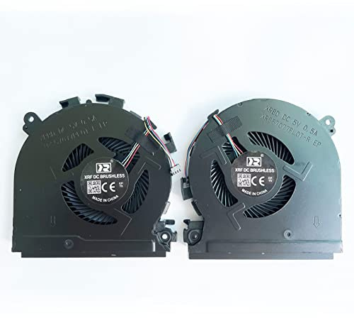 Fleshy Leaf CPU+GPU Cooling Fan Replacement for HP Spectre X360 15-CH 15-CH000 15-CH011DX 15-CH011NR 15-CH075NR 15-CH008CA Series NS75C00-17J22 NS75C00-17J21 L17605-001 L17606-001