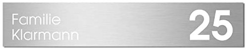 MOCAVI Stick 508 Briefkastenschild Edelstahl V4A selbstklebend, passend für Box 713
