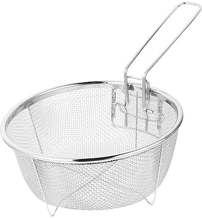 Warmhm Edelstahl-sieb Mit Griff Zum Entfernen Von Speisen Aus Heißem Öl Oder Wasser Robust Und Rostfrei Für Küche Restaurant Und Familie