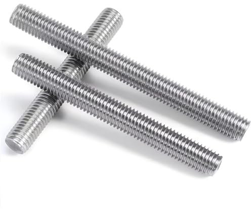 SYDARSYN Gewindestangen 304 Edelstahl Vollgewinde Gewindestab Gewindebolzen M4x60mm (10 Stück)
