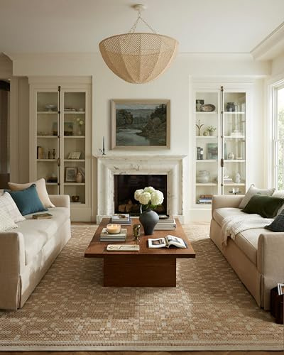 Loloi Chris Loves Julia Judy Collection JUD-07 Natural/Ivory 7'-9 x 9'-9 Area Rug