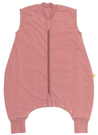schlummersack Slumbersac Sacco nanna con piedini bambini 2.5 Tog 80 cm Rosa pastello I Sacco nanna con gambe per dimensione del corpo 80-90 cm | Sacco Nanna con Piedini Annuali