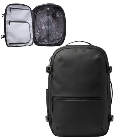 ILYS Sac à dos de voyage avec Compartiment Sous vide 60L, bagages à main approuvés par les vol TSA, résistant à l'eau Sac à dos d'affaires léger,de voyage durable compartiment ordinateur 18 pouces
