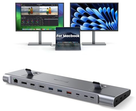 Tobenone Dual Monitor Docking Station
