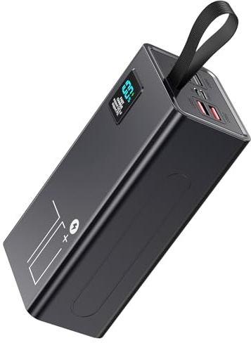 Liahomco Power Bank Fast Charging 70000mAh, 5 Outputs 2 Inputs LED Display, PD 30W & QC 3.0 Fast Charging Battery Pack, High Capacity Portable Charger Large Power Bank for iPhone | High Capacity Battery Pack, 5-Port Fast Charging, for Camping Travel Hiking
