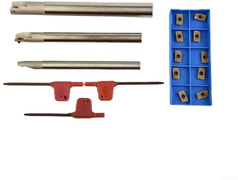 YUANGANG BAP - Set di portautensili CNC progettato con materiali e include 10 inserti da taglio APMT1135 utensili da taglio per tornio utensili in carburo per lavorazioni di precisione