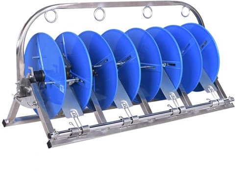 wire reel rack Stainless Steel Wire Dispenser For Electricians, Commercial Wire Spool Rack Holder/Storage - Up To 27.5x10cm(10 3/5 X 4in) Dia Cable Reels, Fiber Reel Caddy, Rope Winding Rack(L-75cm(2